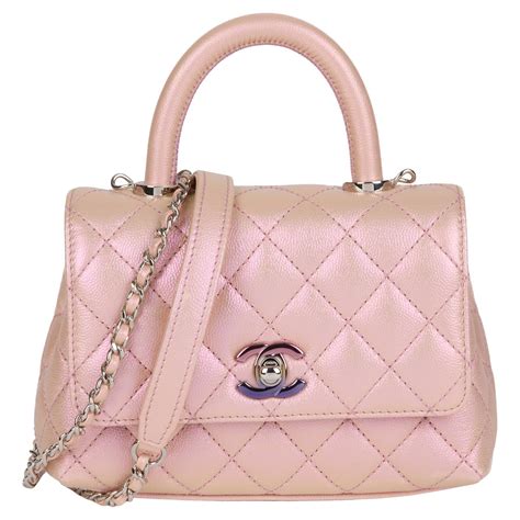 chanel coco iridescent|CHANEL Iridescent Caviar Quilted Extra Mini Coco Handle Flap .